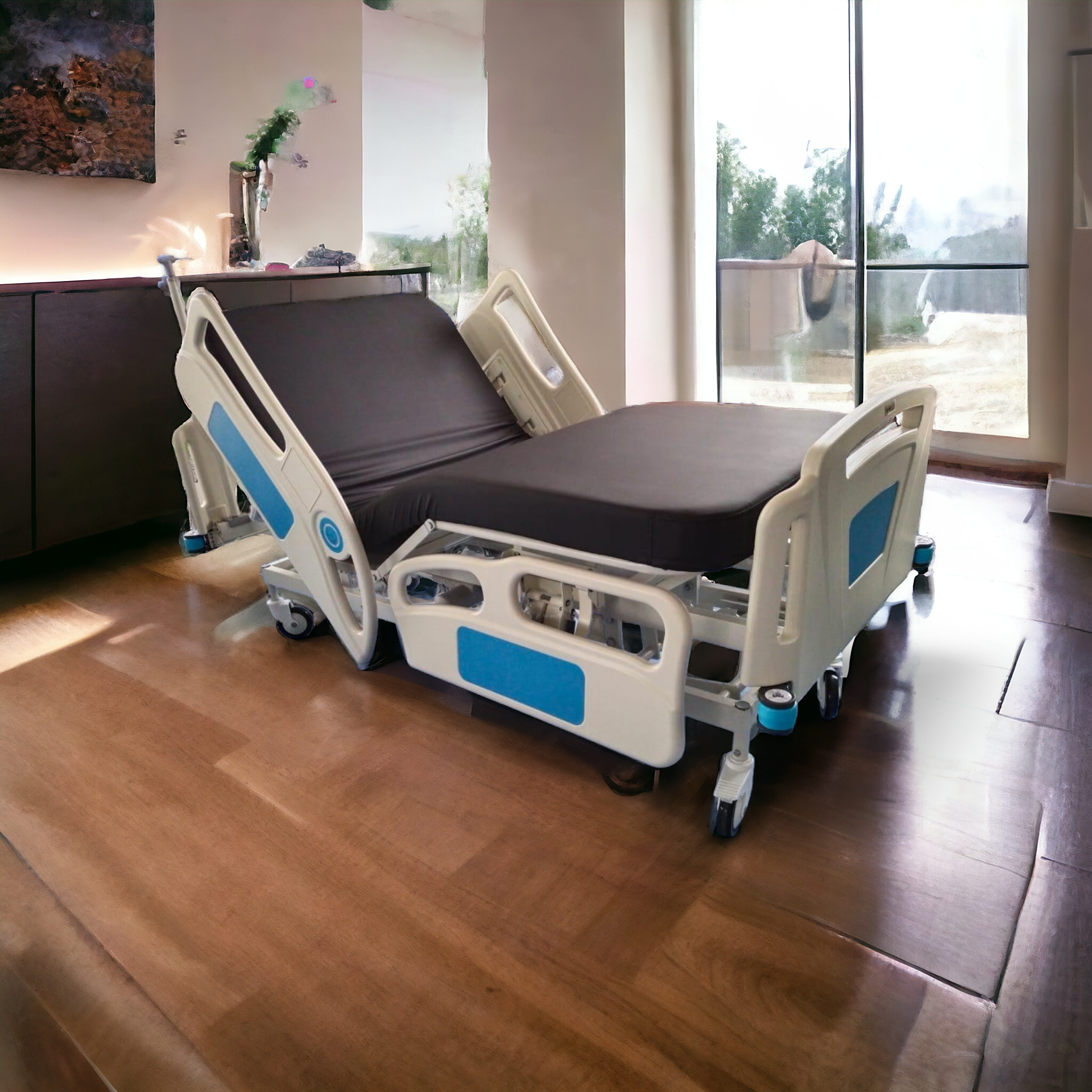 5 FUNCTION MOTORIZED ICU TRANCEFER BED